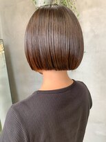 テトヘアー(teto hair)&nbsp;切りっぱなしボブ、ぷつっとボブ、パッツン前髪、ミニボブ