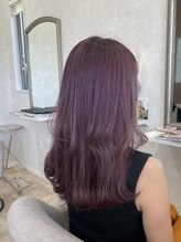 コスモヘアー(COSMO HAIR) ラベンダーカラー　ピンクカラー　ミディアムレイヤー