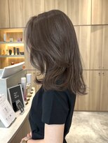 ウェイズトウキョウ 新宿店(Ways TOKYO) レイヤーカット　毛流れヘア　ラベンダーグレージュ