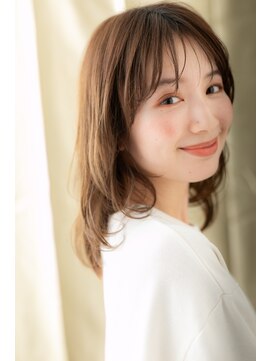 カバーヘア ブリス 志木南口駅前店(COVER HAIR bliss) ミルクティーベージュ大人かわいいネオウルフY志木20代30代40代