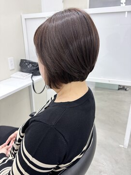 キートス 高知店(kiitos) ショートボブ/白髪ぼかし/50代60代