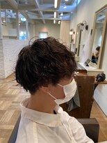 ニュイ 高槻 阪急茨木店(nui)&nbsp;黒髪ボブルフネビージュ小顔ワンレンスペインカール