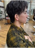 メンズデザインカット/ツイストスパイラルパーマ