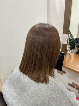 美容室 カノン(Kanon) 縛れる長さの切りっぱなしボブ