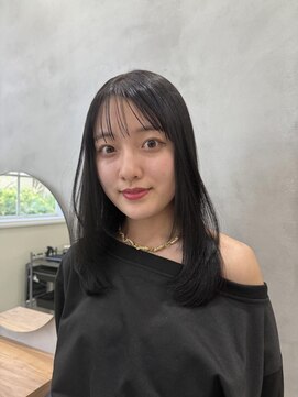 シェノン 夙川(CHAINON) 暗髪ストレート/酸性縮毛矯正/手触り感動