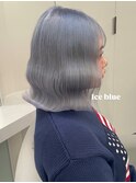 14998ネイビーブルーブルーシルバーレイヤーブルーカラーボブ