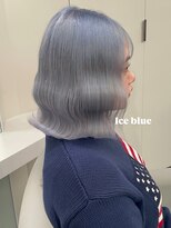 ベレーザ 渋谷(BELEZA)&nbsp;14998ネイビーブルーブルーシルバーレイヤーブルーカラーボブ