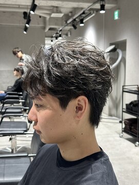 テクト バイアッシュ 吉祥寺店(Tect by Ash) 無造作フェザーパーマショートフェザーセンターパートマッシュ