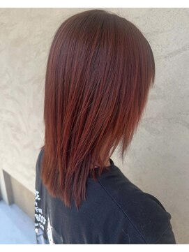 スリー(THREE) くびれヘア/アプリコットオレンジ/夏のヘアアレンジ/○○○○