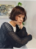 ショートボブ/ミニボブ/ニュアンスパーマ/顔周りカット/20代30代