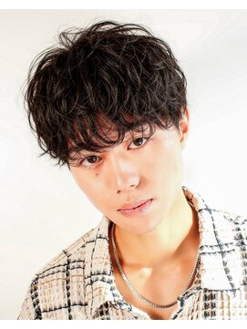 オーシャントーキョー ホワイト 原宿(OCEAN TOKYO WHITE) 無造作マッシュシャドウパーマ黒髪ゆるふわ