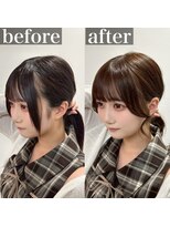 メラク(Merak)&nbsp;後れ毛バランスが可愛い 顔まわり小顔カット