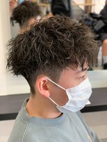 エルマーク 梅田(L-MARK)&nbsp;ツイストスパイラル/スパイラルパーマ/メンズ/マッシュ/眉毛