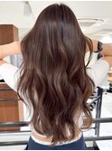 ハイライトバレイヤージュダブルカラーケアブリーチ20代30代