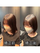 エノア 東京(ENORE) 弱酸性縮毛矯正でつくる艶髪ボブ