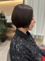 ファースト 長町店(first)&nbsp;【ショートボブ】シンプルでナチュラルな艶アッシュの美人ヘア