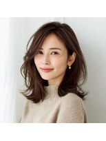 アンサ 藤森店(ANSA)&nbsp;韓国風くびれ×大人ミディアムレイヤー