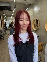 ソルトウォーター(SALT WATER) レイヤーカット 暖色カラー ブリーチなしカラー
