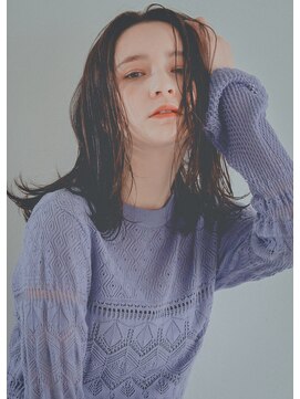 レジュアル(RESSUAL) エアリーミディ　ショートパーマ　黒髪　ホワイトアッシュ