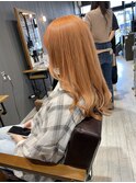 【REJOICE hair EN】ミルキーオレンジベージュ　担当AKIRA