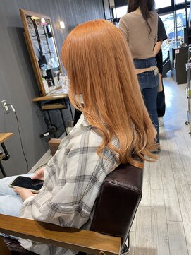 リジョイスヘア エン(REJOICE hair EN) 【REJOICE hair EN】ミルキーオレンジベージュ　担当AKIRA