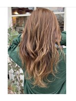 ヘアーエポック(hair epoque) エアータッチバレイヤージュ白髪ぼかしハイライトカラーベージュ