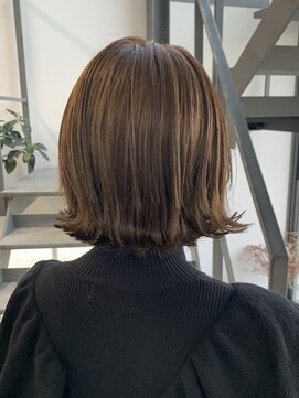 ヘアー アイス 御器所本店(HAIR ICI) 切りっぱなし×外ハネボブ