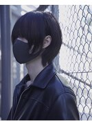 前髪長め ナチュラルウルフ