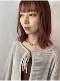 【nicoli】ミディアム×ピーチピンク