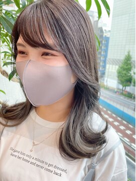 グーフィートーキョー 銀座(Goofy Tokyo) イヤリングカラーカラーグレー/韓国風インナーカラー