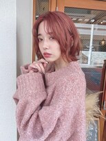 ルービック 奈良(Rubik's)&nbsp;ニュアンス外ハネ大人ウルフボブ×暖色おしゃれカラー