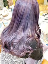 ロンドシエル 横浜(Lond ciel)&nbsp;ダブルカラーケアブリーチハイトーン×ふんわりカール【横浜】