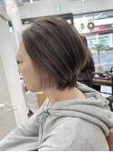 都内大人気スタイル×くびれショート×イヤリングカラー