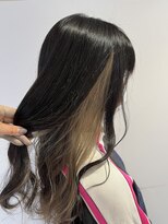 アズール 草加(azule) インナーカラー イヤリングカラー ベージュ