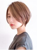 Say.ショートレイヤーミルクティーアッシュメンズライク表参道