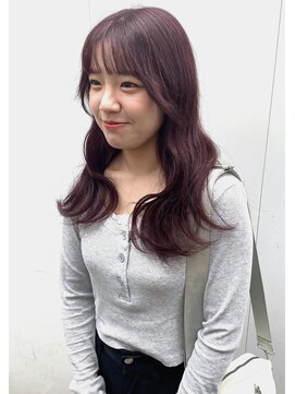 ヒカリス 東三国(HIKARIS) 深めのレッドブラウンと顔まわりレイヤー