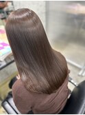 髪質改善ストレート/艶髪/ナチュラルブラウン