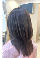 カットハウス はさみの部屋&nbsp;セミロング/顔周りレイヤー/髪質改善/ツヤ髪/シースルーバング