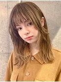 イメチェン/ホワイトブロンド/外ハネボブ/美髪/表参道/髪質改善