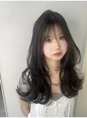 レイヤー　暗髪　艶髪　髪質改善