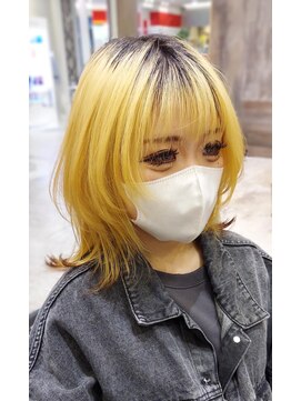 ビューティーマーケット アングゥ イオンモール名取(BEAUTY MARKET ungu) ミディアムウルフ