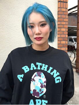 トナリ(tonari) 【stylist mayu】ターコイズブルー