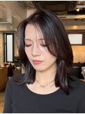 くびれヘア透明感アッシュベージュ大人ヘアフェミニンロング
