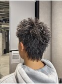 スパイキーウルフマレットヘア短髪