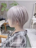 前下がりショートボブ/ハンサムショートボブ/耳掛け