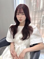 ボタン テンジン(VOTAN tenjin)&nbsp;【杉本大地】韓国ヘア/レイヤーカット/ワインレッド/くびれ巻き