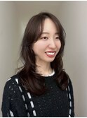 レイヤーカットでふんわり柔らかいスタイルです