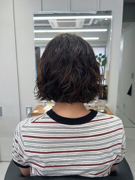 バルべス トーキョー(BARBES TOKYO) ボブ×パーマ　【清板】