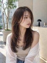 バグズ ヘアデザイン 桔梗が丘店(Baguz HAIR DESIGN) 透け感くびれレイヤー×モカグレージュ