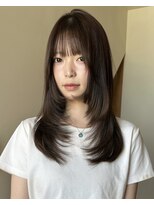 メゾンシアー(Maison Sheer)&nbsp;チョコベージュ / ワンカールで可愛いレイヤーカット